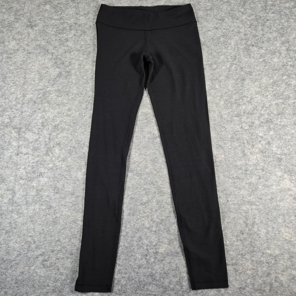 Ivivva Girls Black Rhythmic Athletic Tight Leggings 12